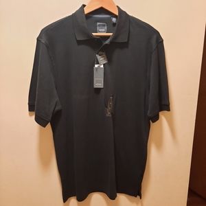 NWT Arrow black cotton polo medium